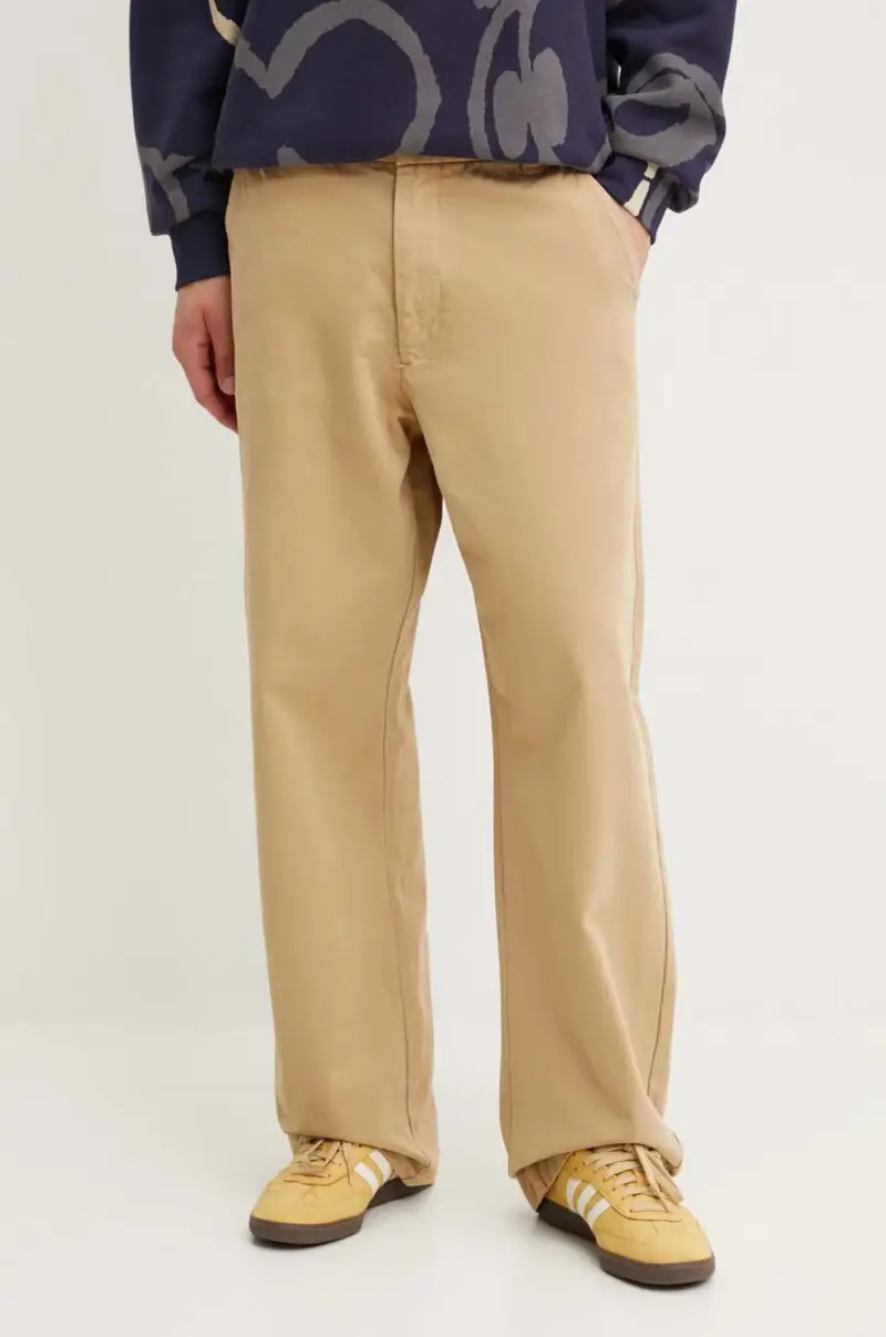 pantaloni in cotone TEXAS Beige