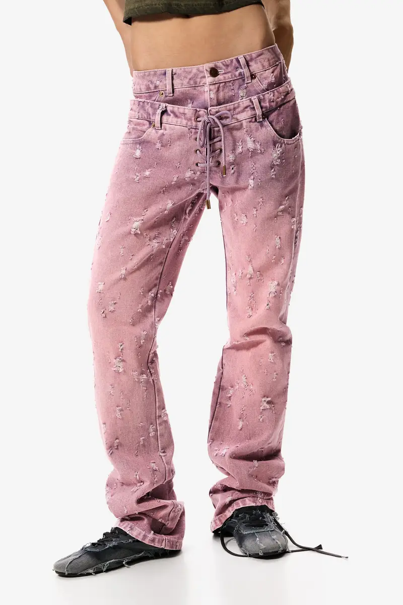 Desigual Jeans Rosso 4267287 miniatura 2