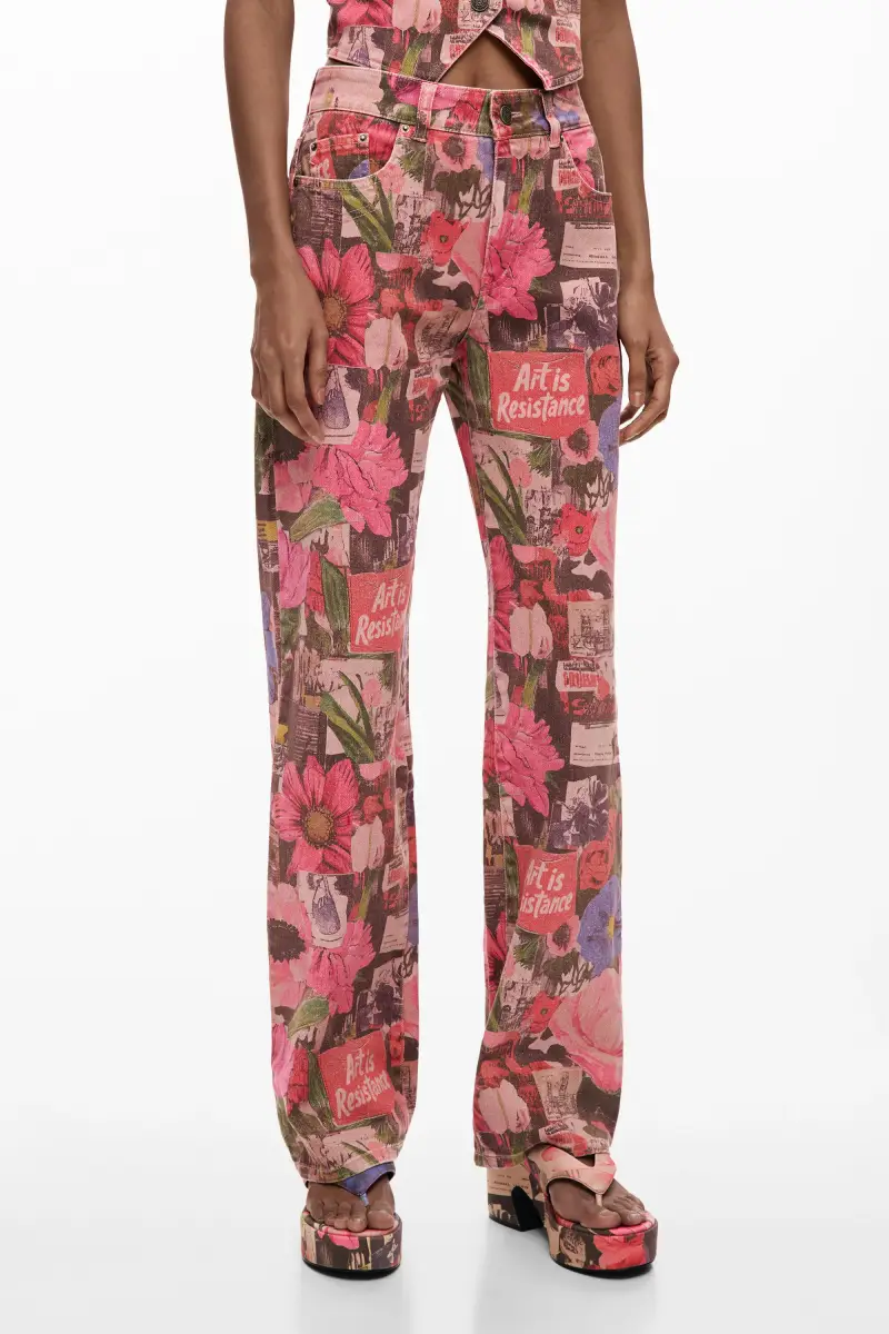 Desigual Jeans Rosso 4243219 miniatura 2