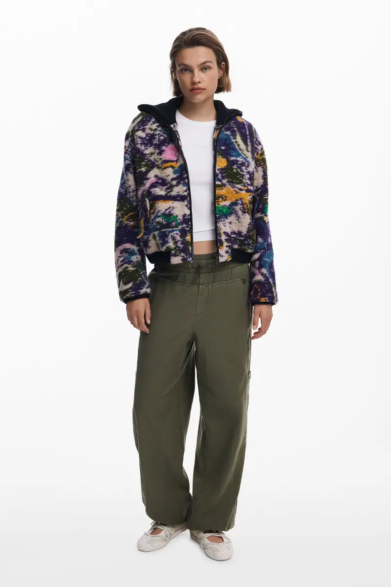 Pantaloni jogger in twill GREEN