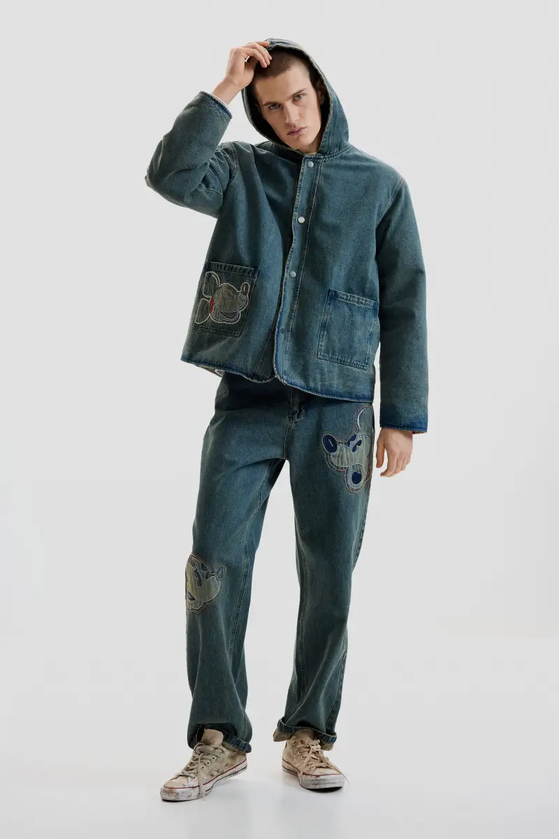 PANTALONI LUNGHI IN DENIM MICKEYâ"¢ BLUE