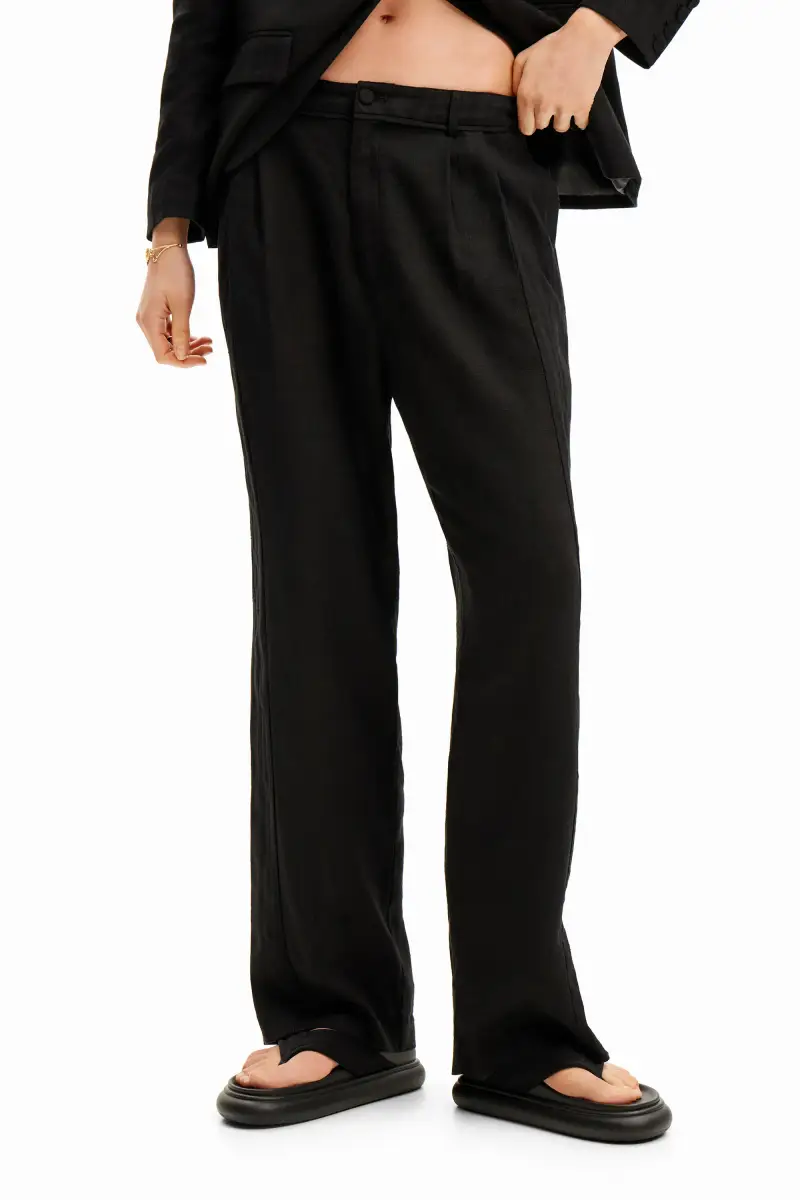 Pantaloni sartoriali rustici BLACK miniatura 2