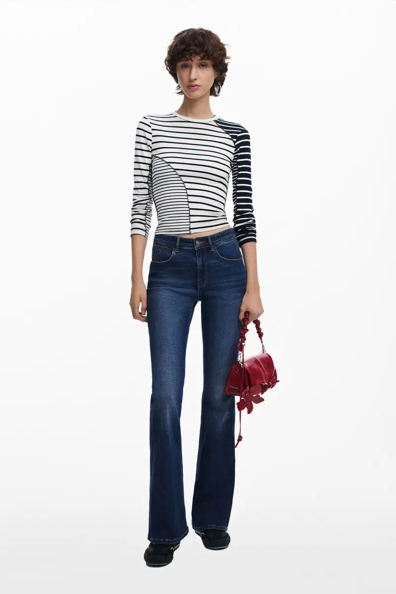 Piccola borsa lucida con fiocco RED miniatura 2