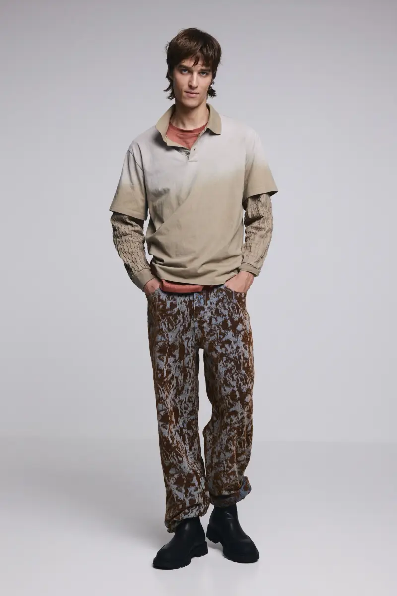 Desigual Polo Marrone 3816035 miniatura 2