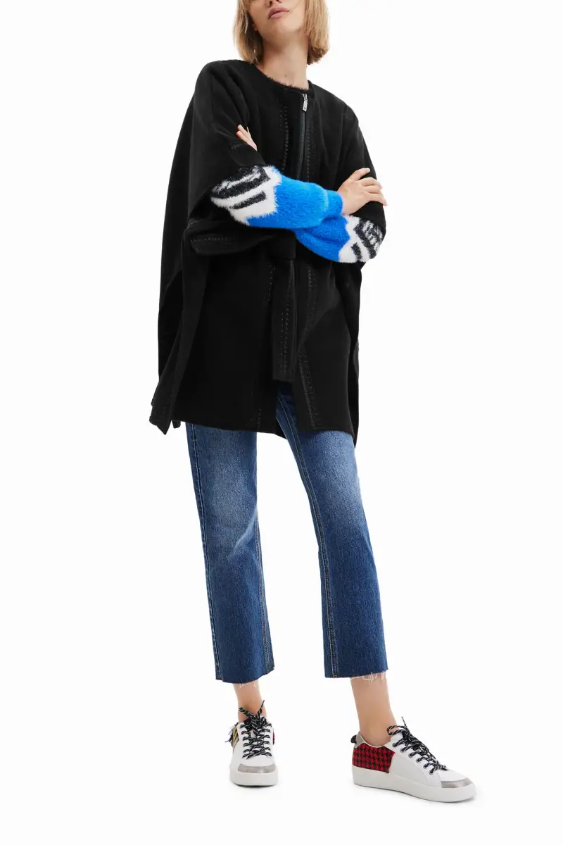 Poncho ricamati BLACK miniatura 2