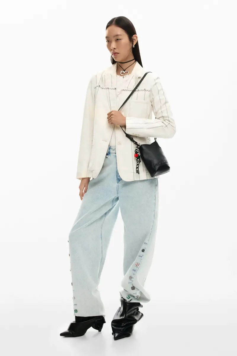 Porta cellulare con charms BLACK miniatura 2