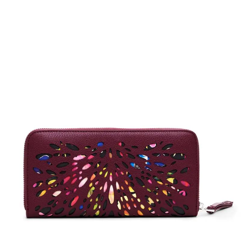 Portafoglio grande da donna Desigual Blackwell Fiona 24WAYP31 Bordeaux