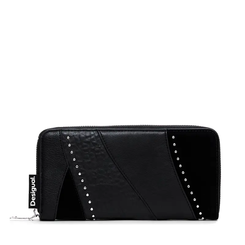 Portafoglio grande da donna Desigual Kahlo 24WAYP03 Nero