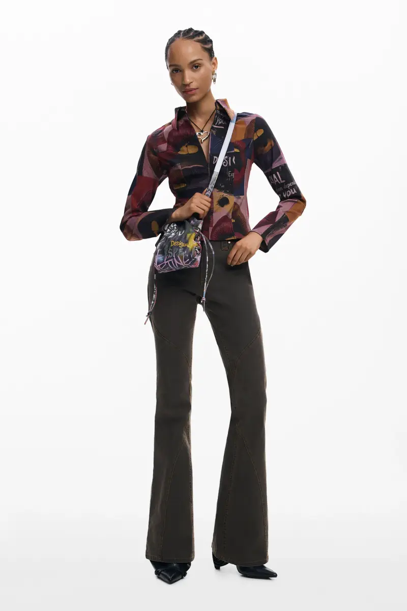 PORTAFOGLIO STAMPATO ARTY MATERIAL FINISHES miniatura 2