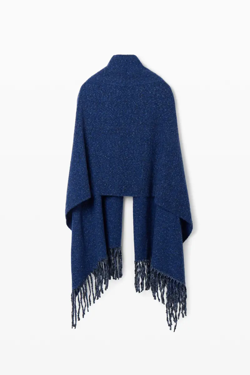 Sciarpa lunga bicolore BLUE miniatura 2