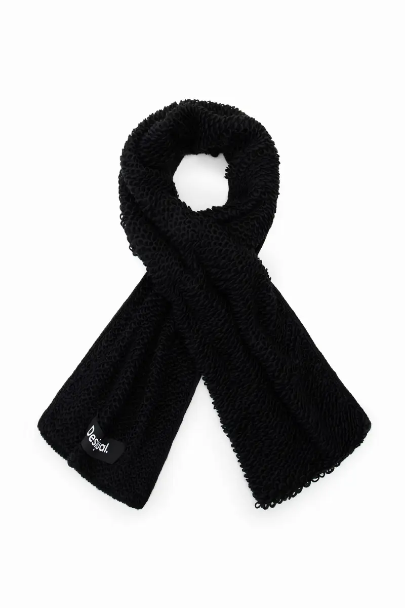 Sciarpa lunga bouclÃ© BLACK