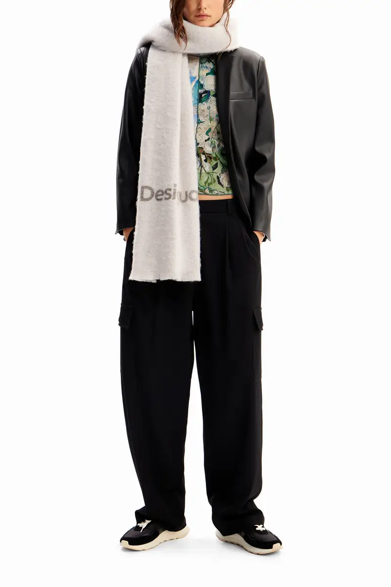 Sciarpa lunga logo BLACK miniatura 2