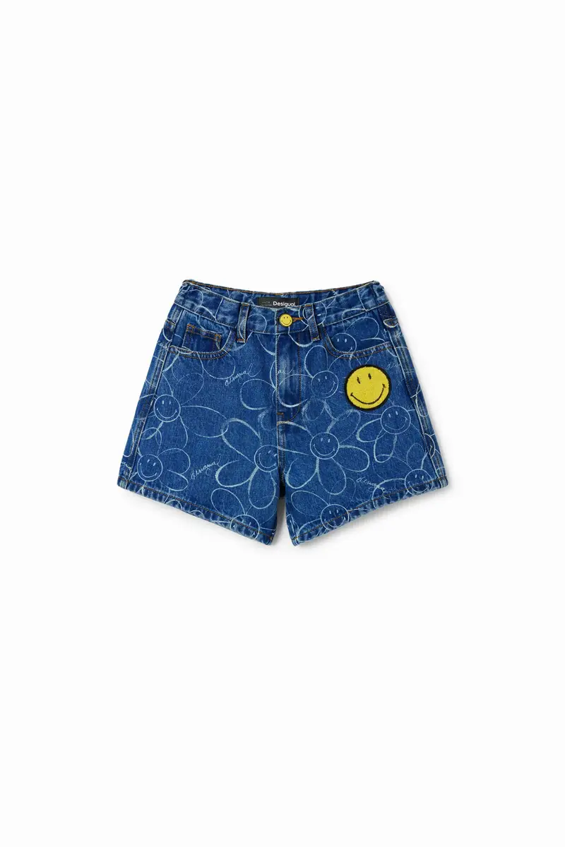 Shorts denim Smiley Originals Â® BLUE