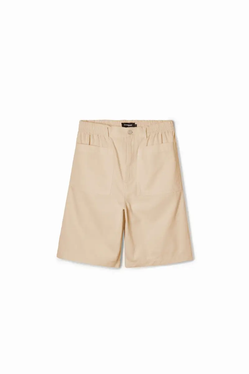 Shorts lisci con tasche WHITE