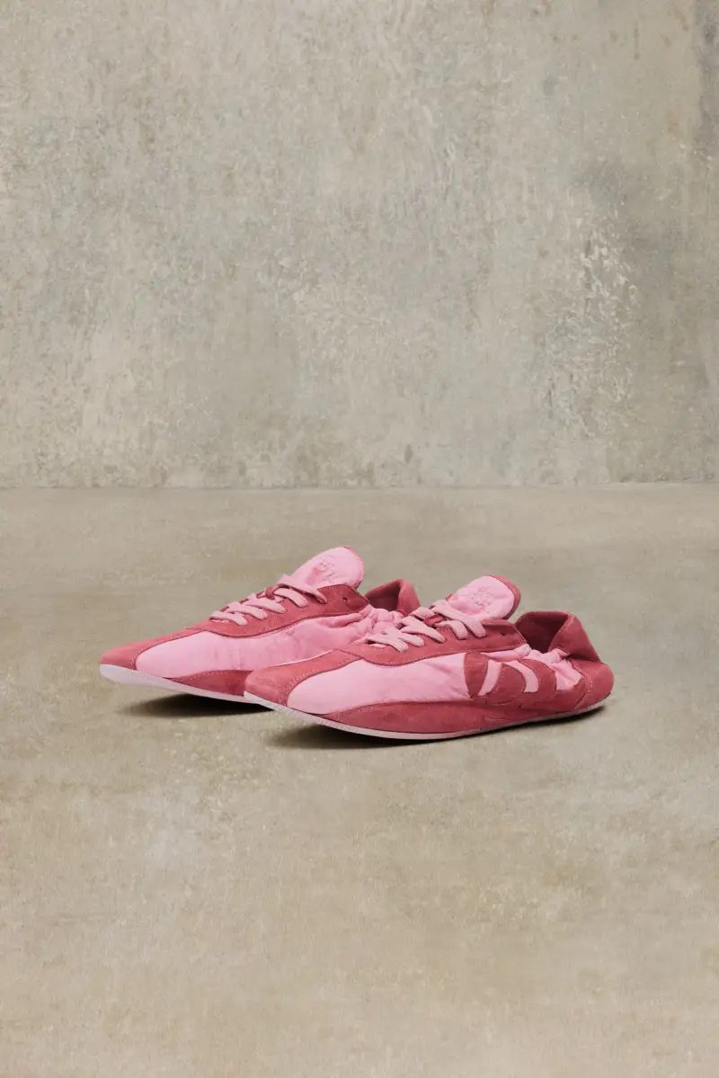 Sneaker in pelle combinata studio RED miniatura 2