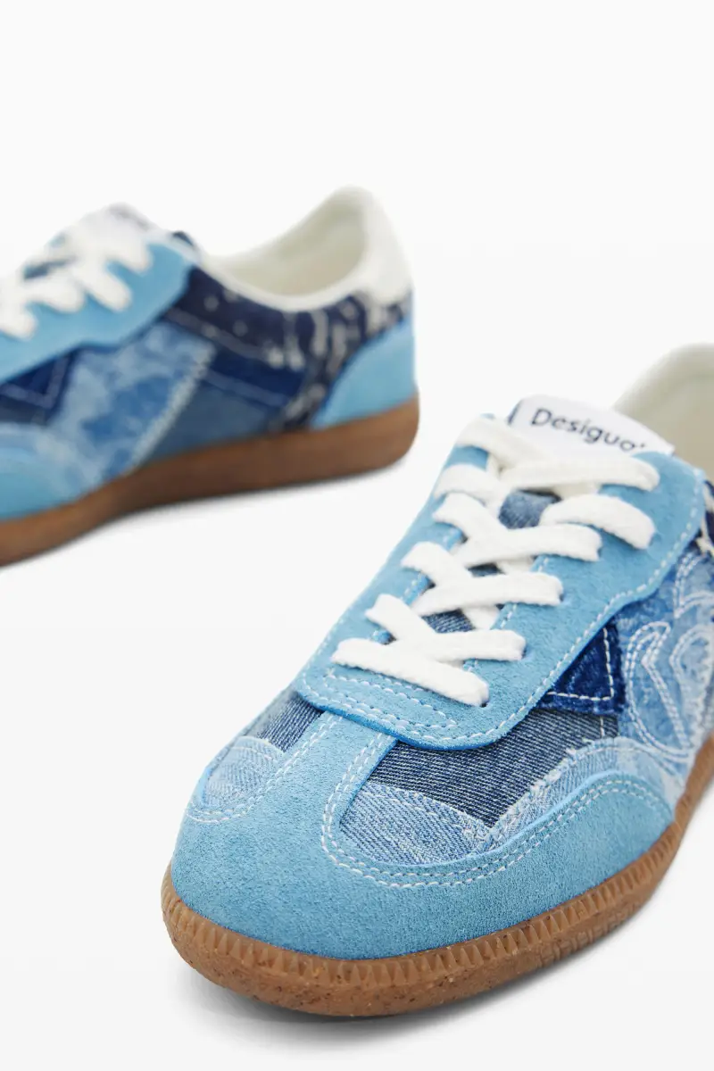 Sneakers in denim BLUE miniatura 2