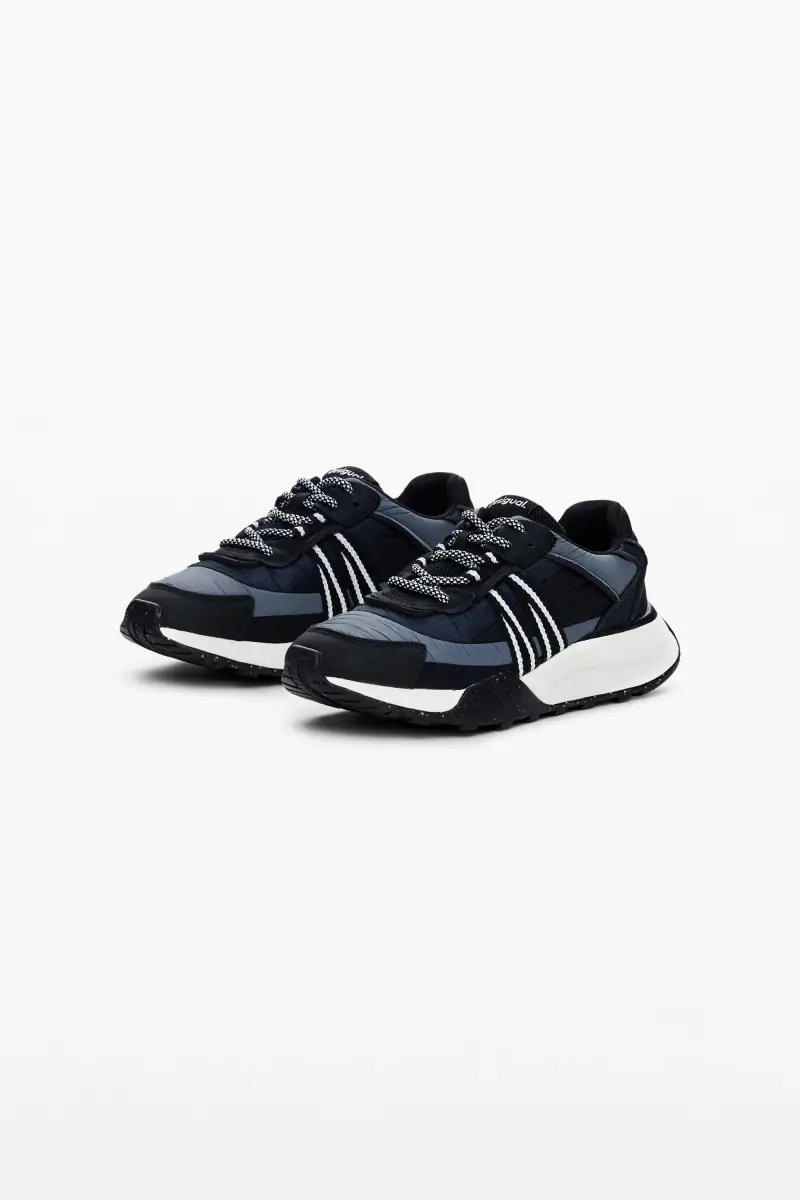 Sneakers runner con patch BLACK miniatura 2