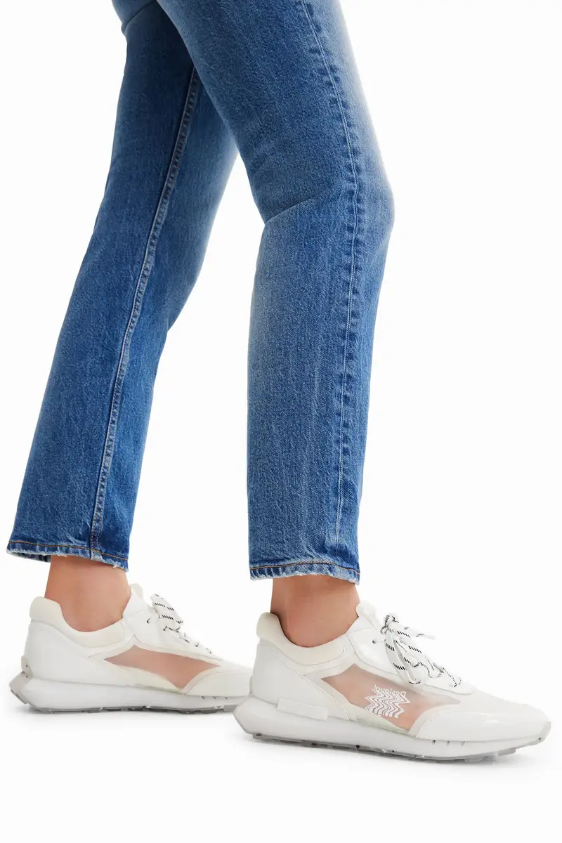 Sneakers runner trasparenti WHITE miniatura 2