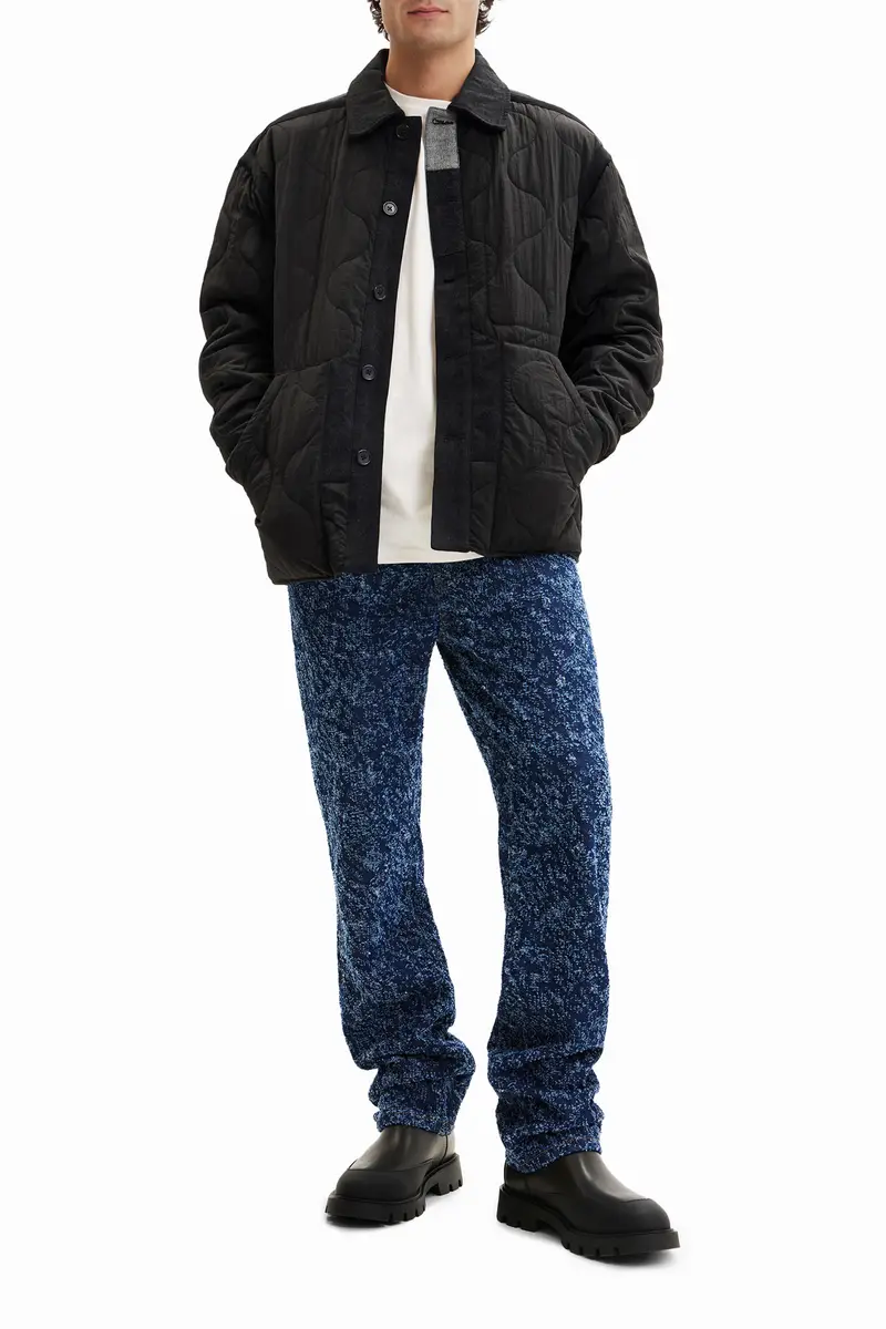 Sovracamicia trapuntata patch BLACK miniatura 2