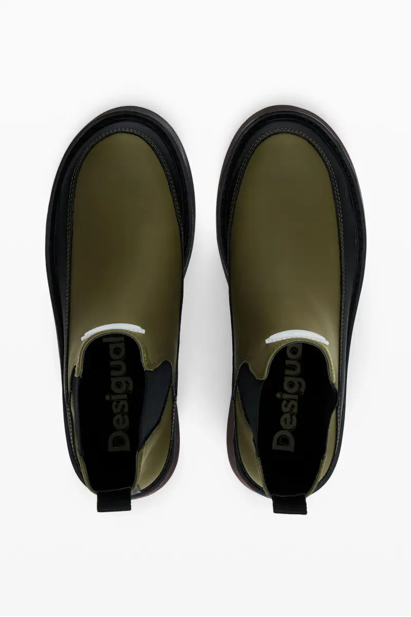 Stivale stile Chelsea GREEN miniatura 2