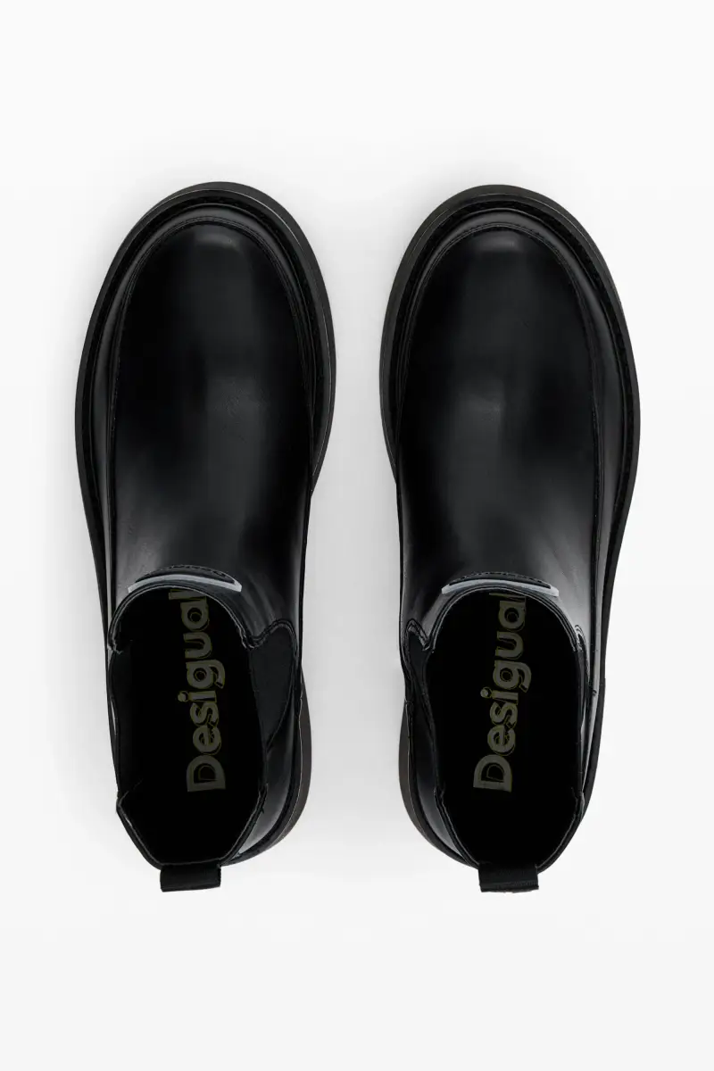 Stivaletto effetto pelle BLACK miniatura 2