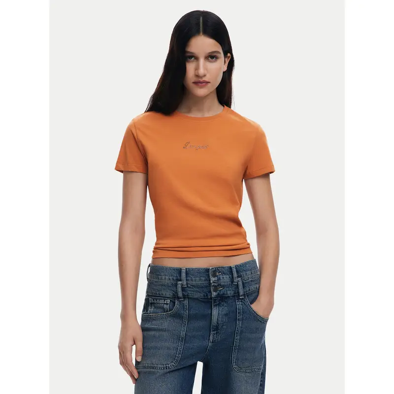 T-shirt 25SWTK15 Arancione Regular Fit