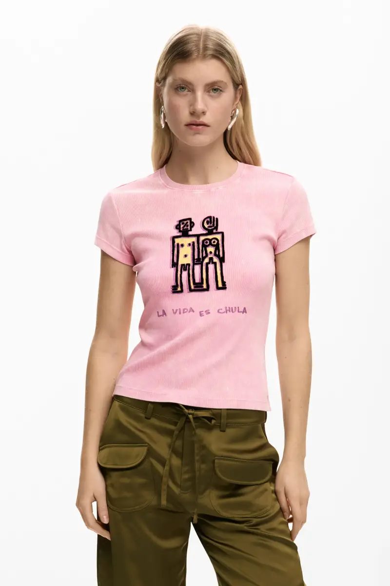 Desigual T-shirt Rosso 4267314