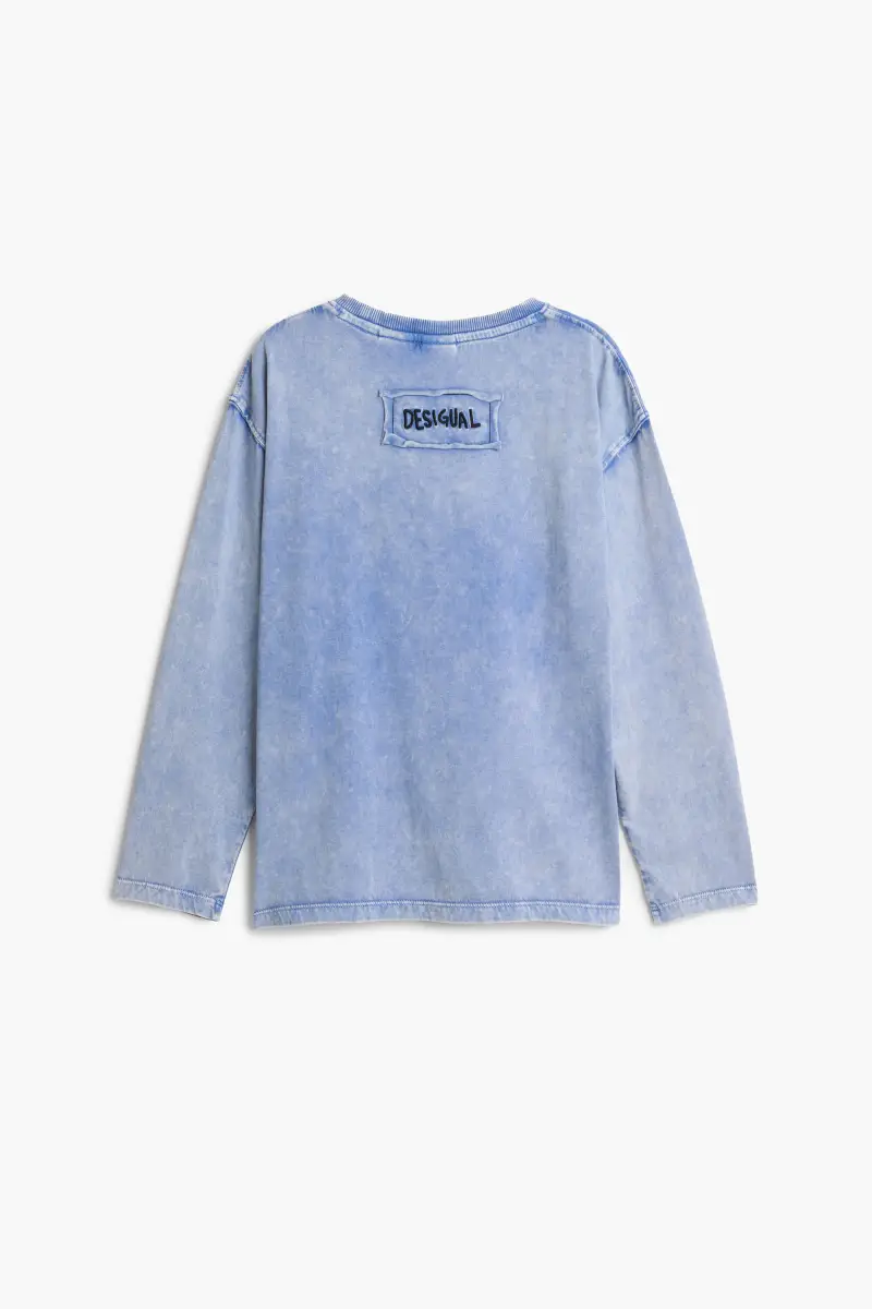 Desigual T-shirt Blu 3502124 miniatura 2