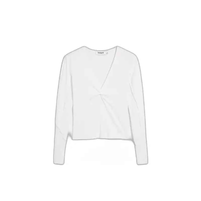 T-shirt a maniche lunghe col V donna Desigual Napoles