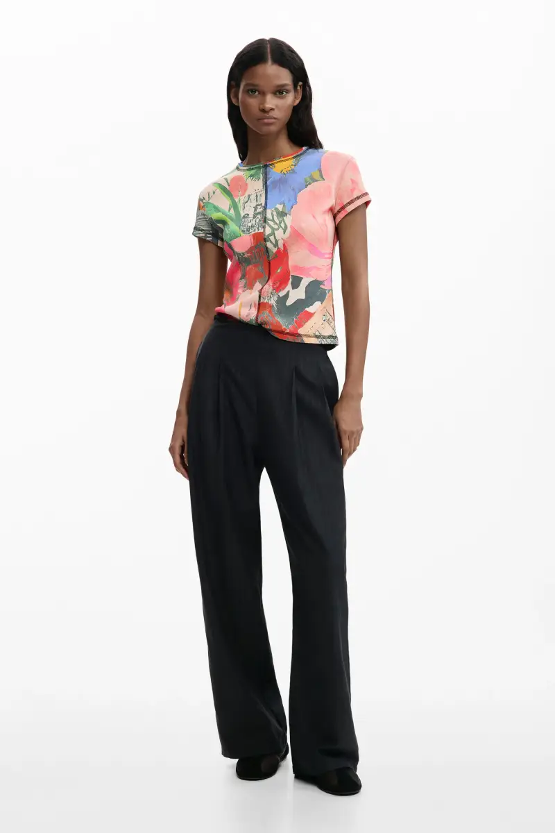 Desigual T-shirt Rosso 4191831 miniatura 2