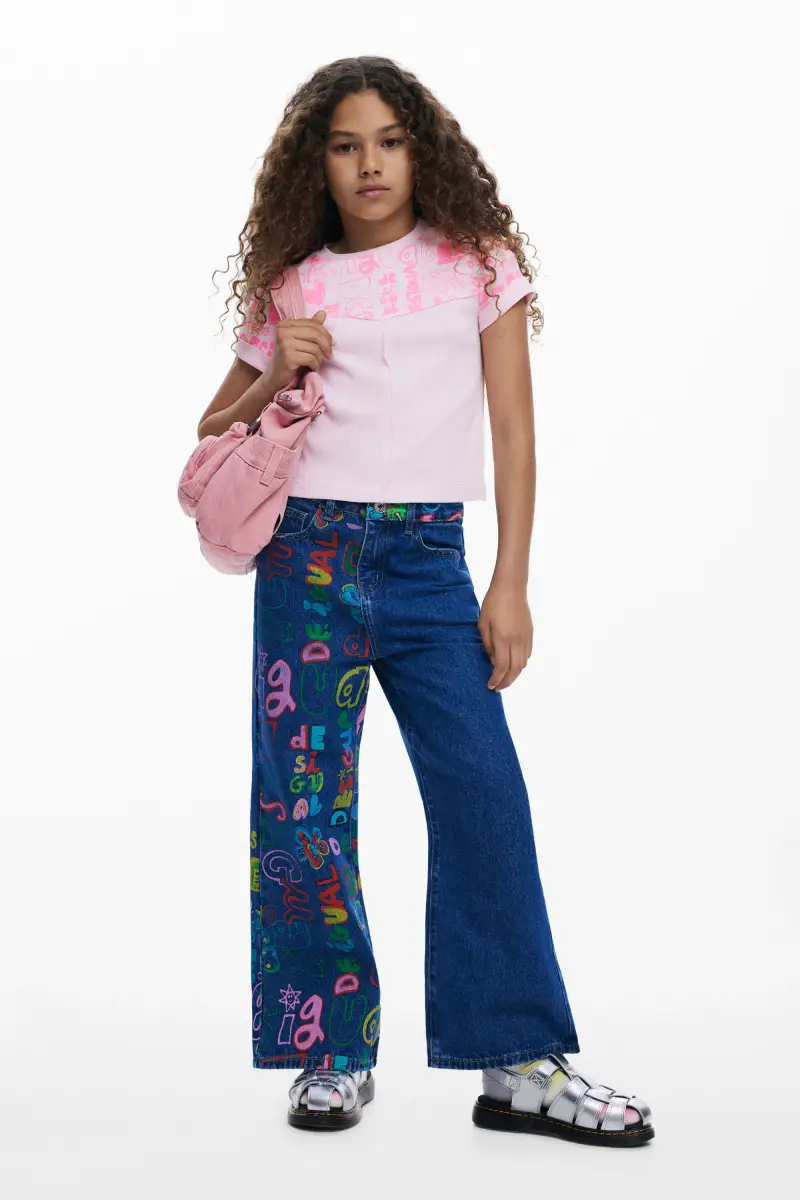 Desigual T-shirt Rosso 3502134 miniatura 2