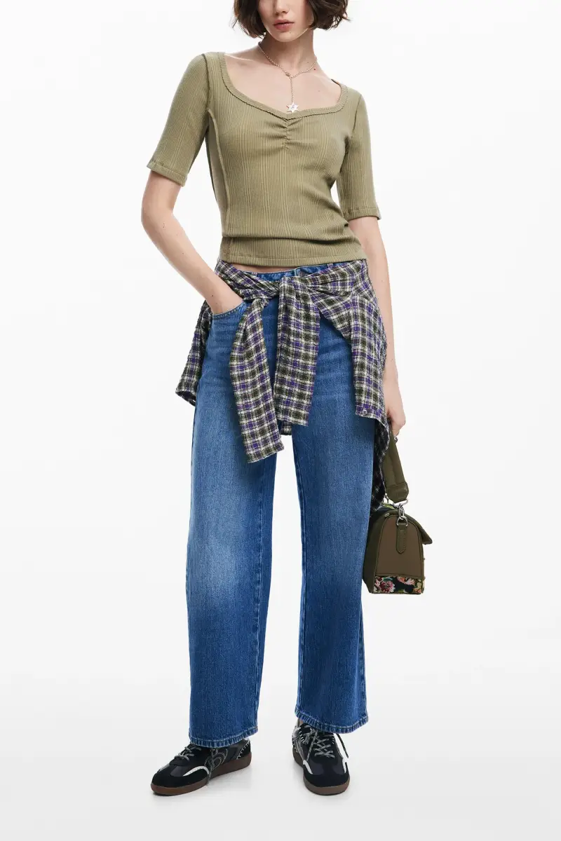 Desigual T-shirt Verde 3740073 miniatura 2