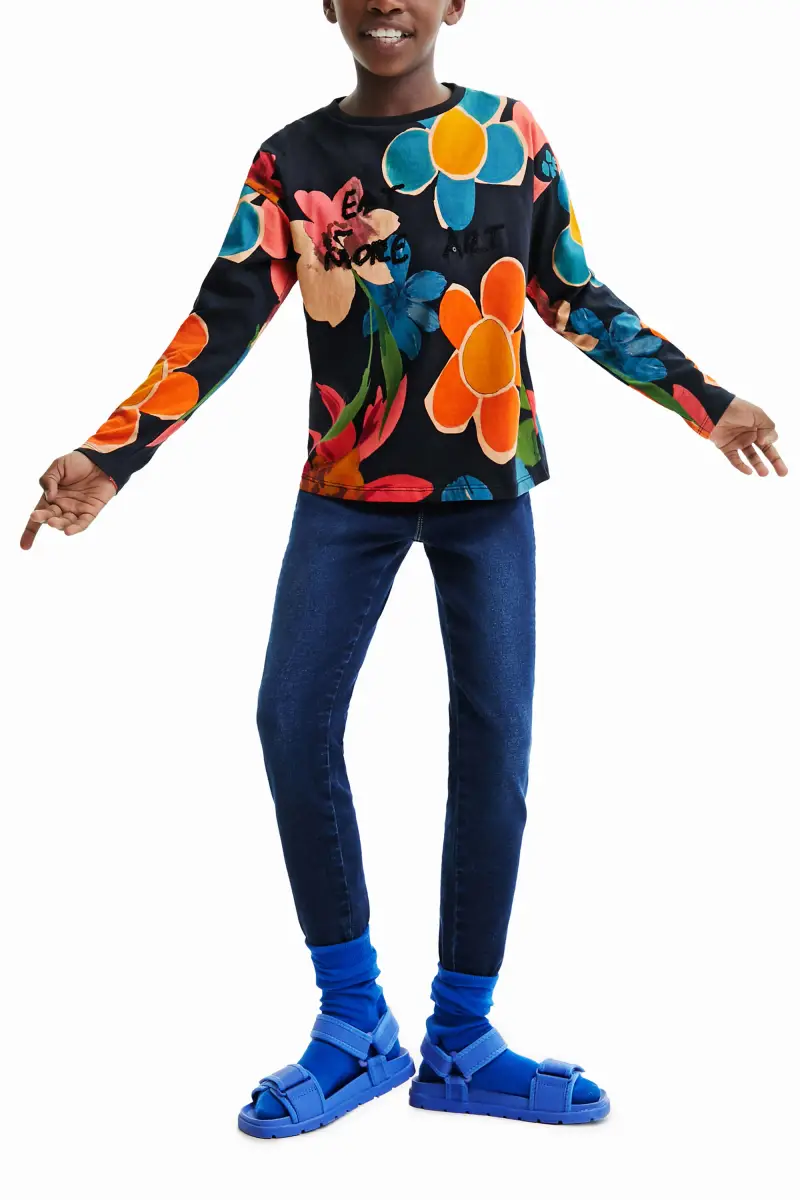 Desigual T-shirt Nero 2500490 miniatura 2