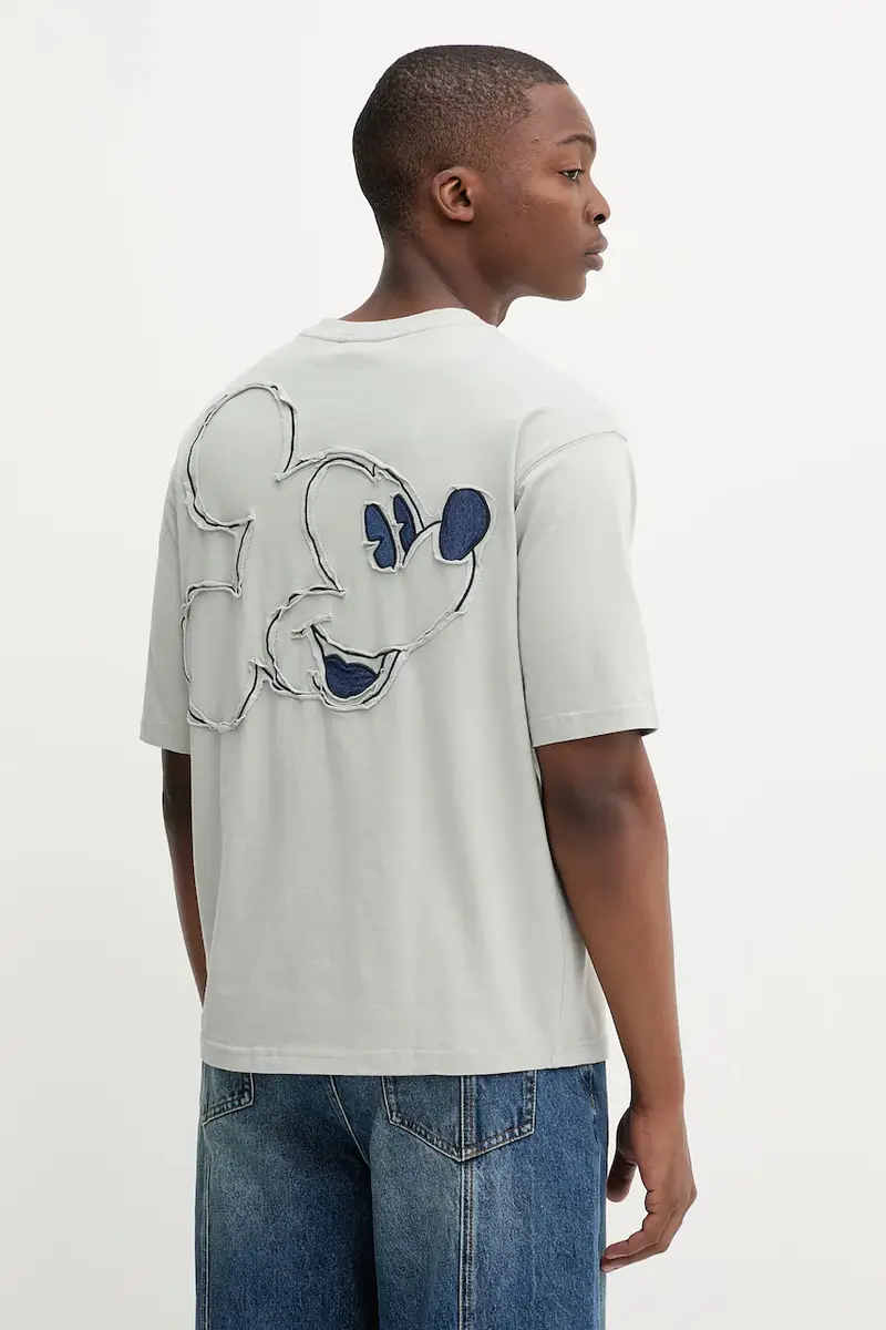 Desigual T-shirt Uomo Grigio 3610504 miniatura 3