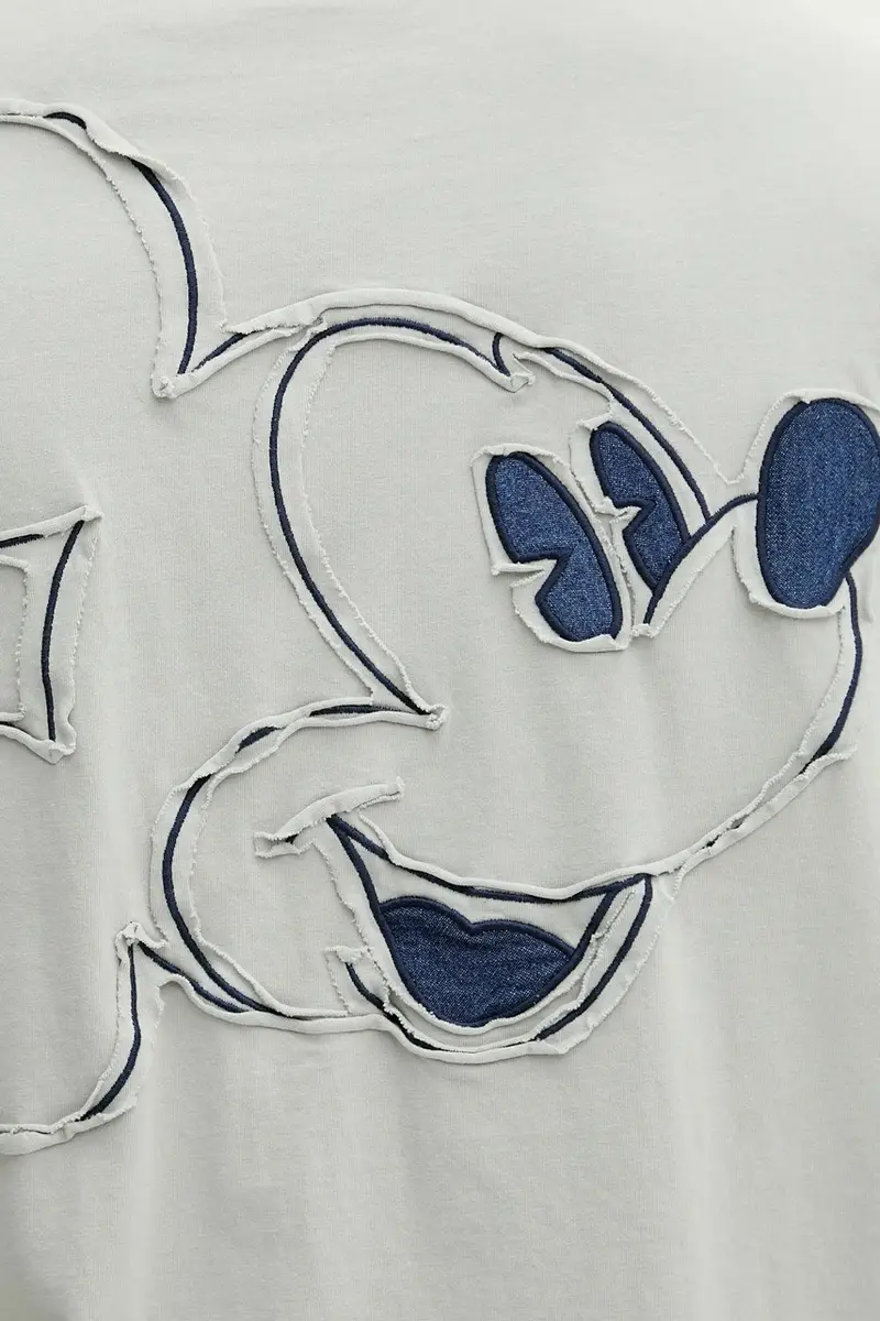 Desigual T-shirt Uomo Grigio 3610504 miniatura 4