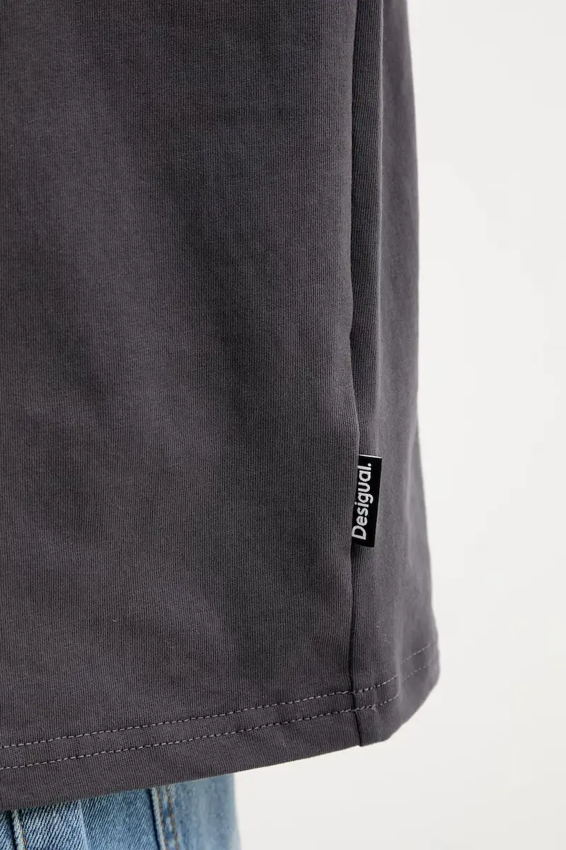 Desigual T-shirt Uomo Grigio 3168361 miniatura 5
