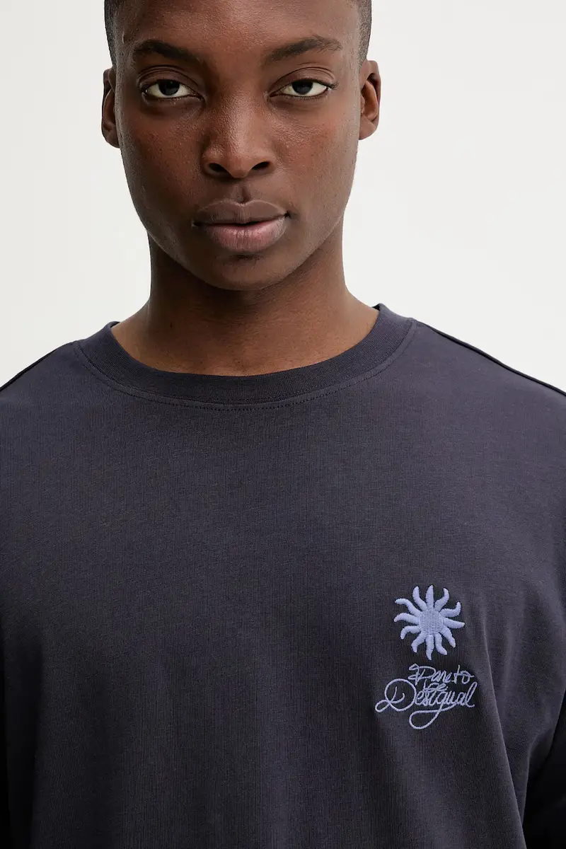 Desigual T-shirt Uomo Blu 3593621 miniatura 3