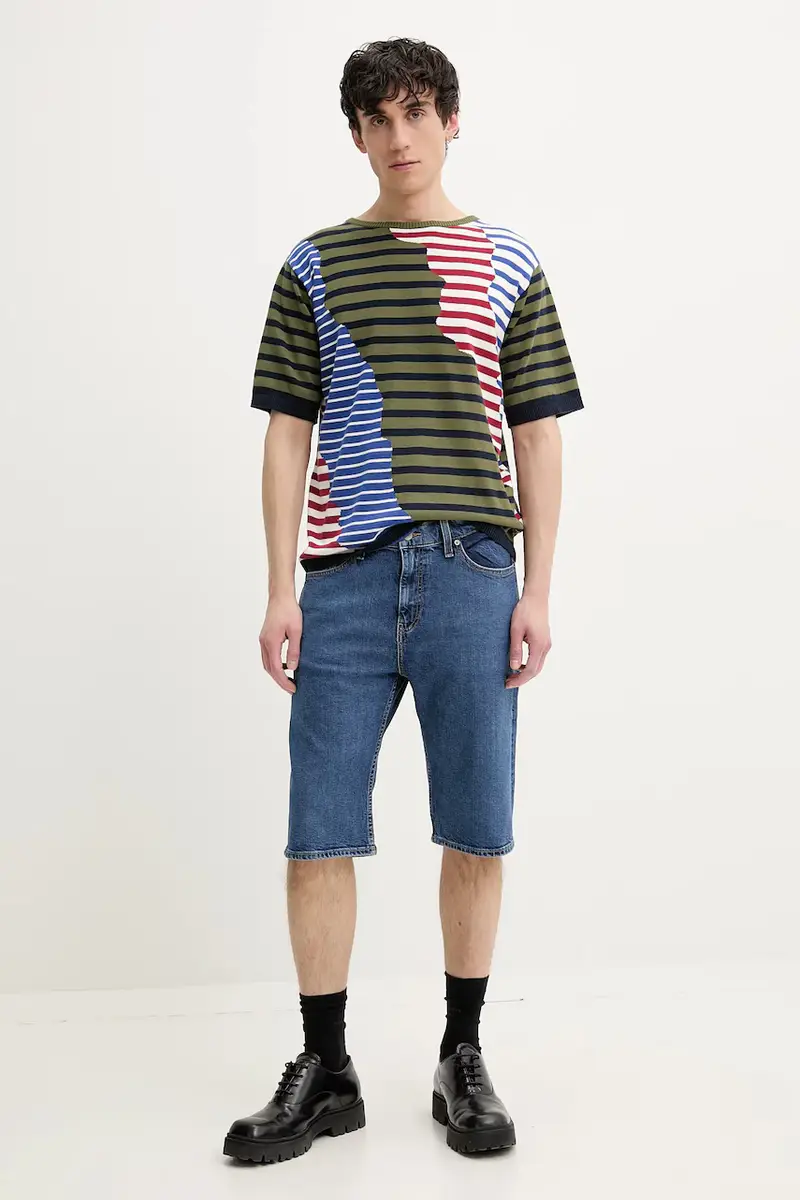 Desigual T-shirt Uomo Verde 3349719 miniatura 2