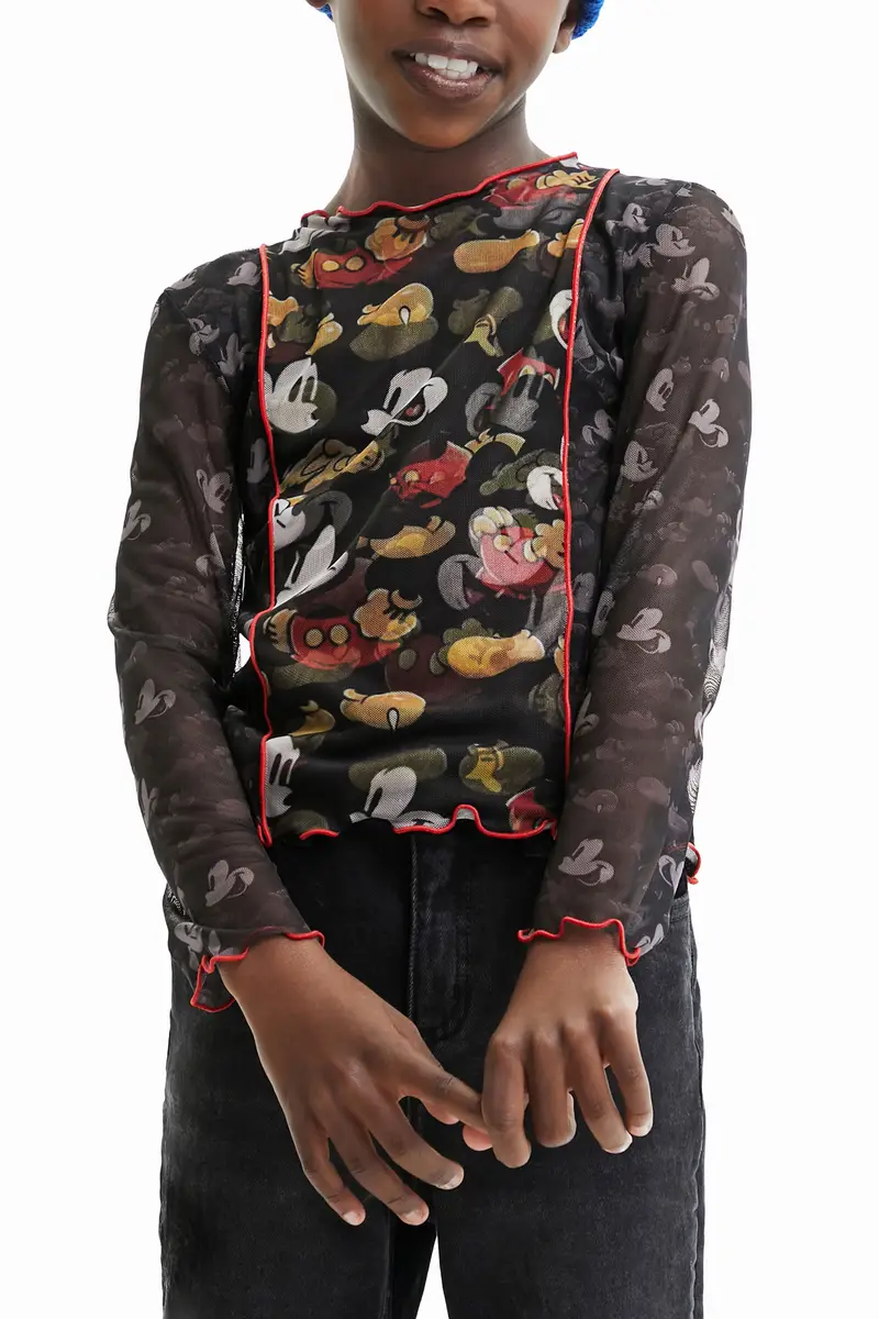 Desigual T-shirt Nero 2500492 miniatura 2