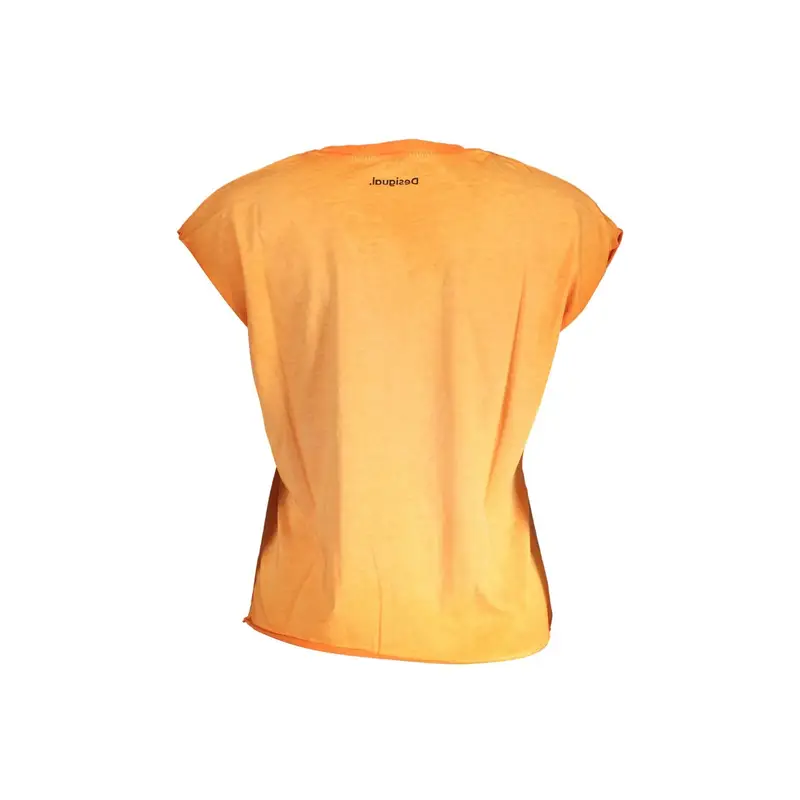 Desigual T-shirt Donna Arancione 4071884 miniatura 2
