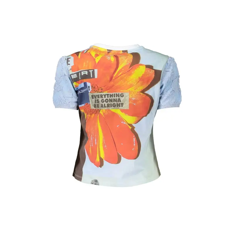 Desigual T-shirt Donna Azzurro 4072217 miniatura 2