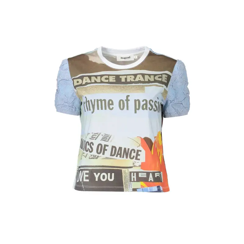 Desigual T-shirt Donna Azzurro 4072217