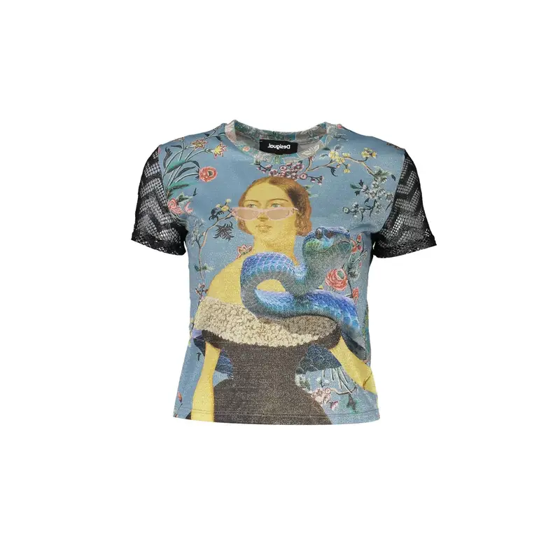 Desigual T-shirt Donna Azzurro 4072202