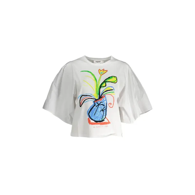 Desigual T-shirt Donna Bianco 4060639