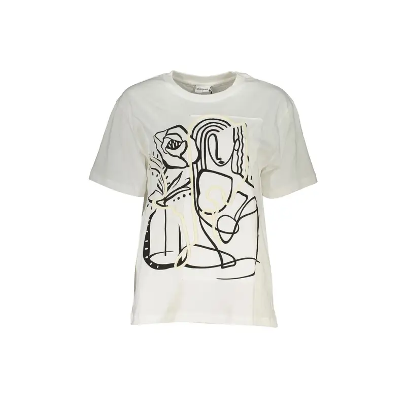 Desigual T-shirt Donna Bianco 4061714