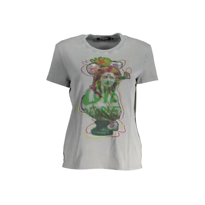 Desigual T-shirt Donna Grigio 4071993