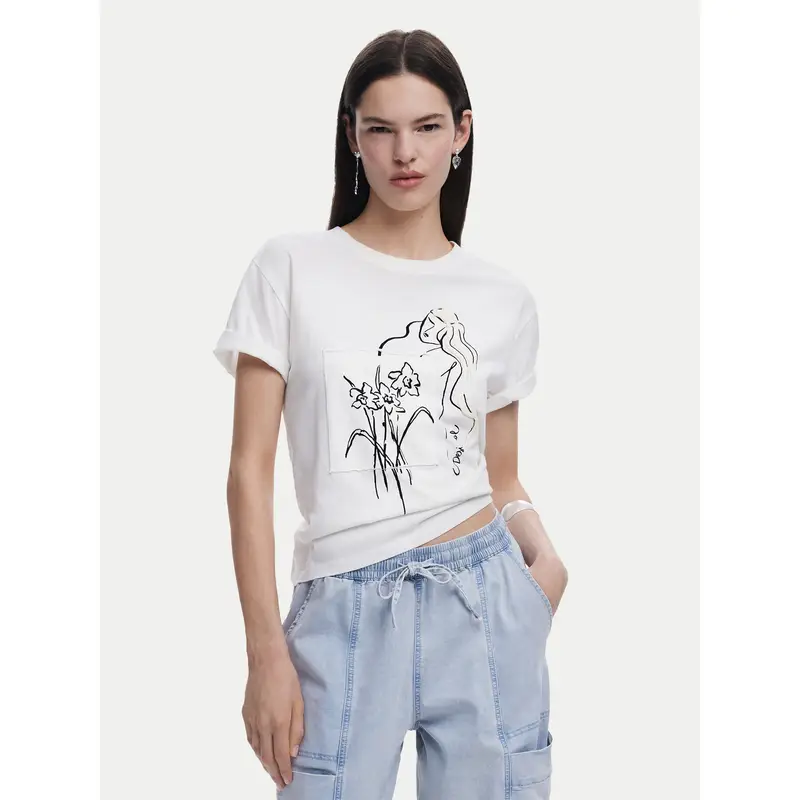 Desigual T-shirt Bianco 3219358