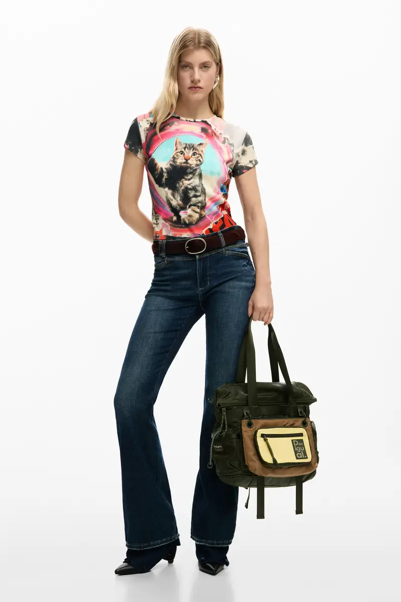 Desigual T-shirt Rosso 4191833 miniatura 2