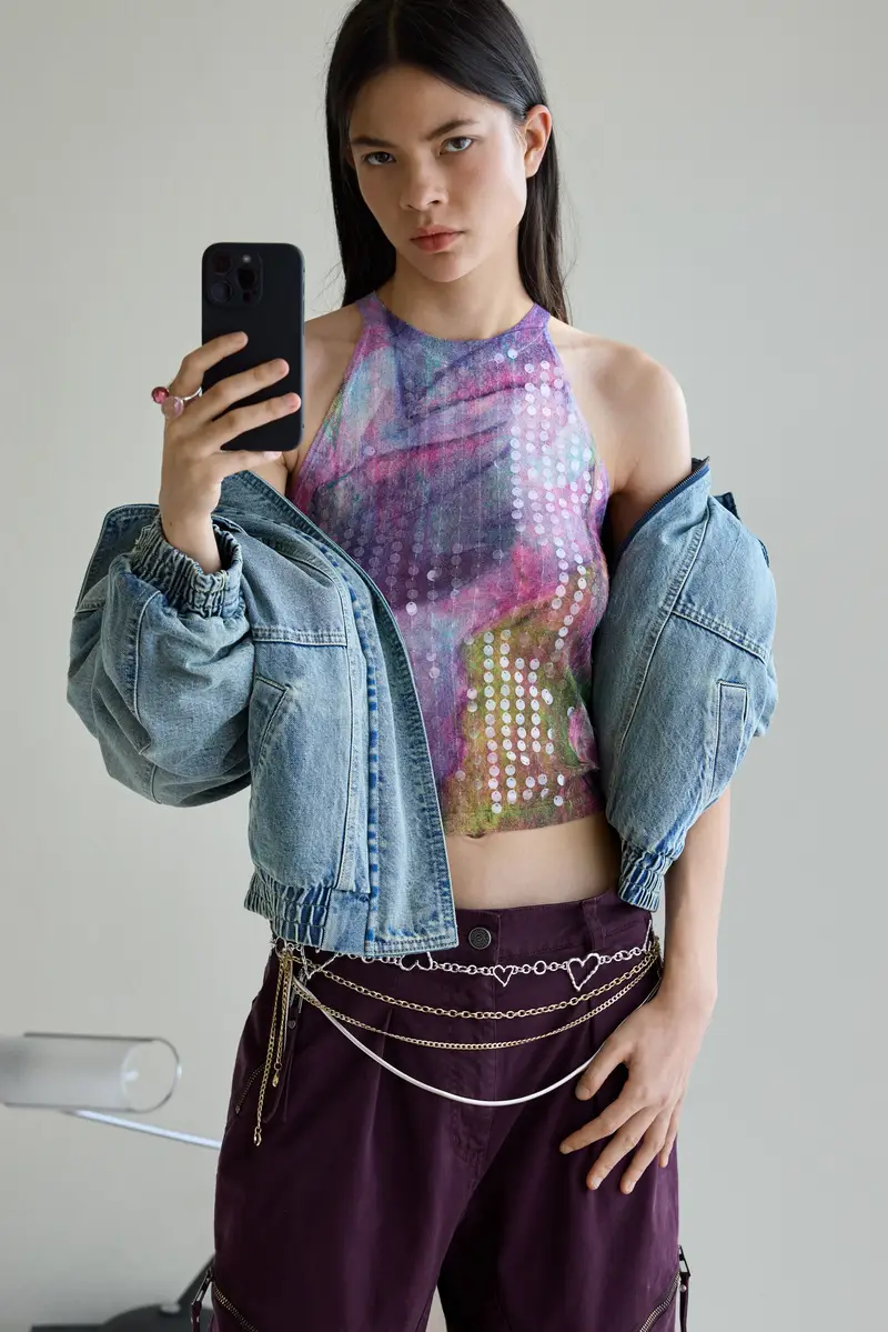 Desigual Top Rosso 3273933 miniatura 2