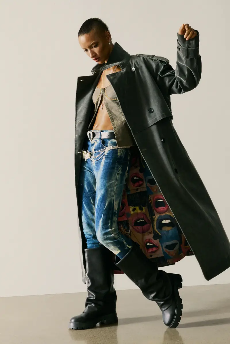 Desigual Trench Nero 3740077 miniatura 2